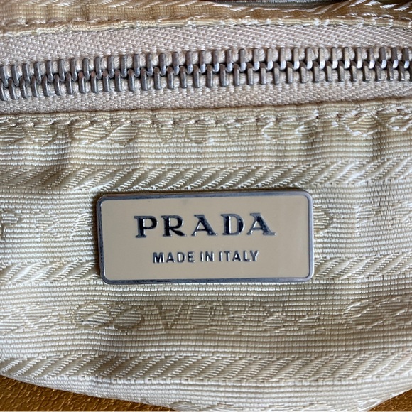 Prada khaki canvas leather hobo bag - Picture 15 of 16